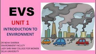 EVS - UNIT 1- INTRODUCTION TO ENVIRONMENT