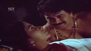 Village Gowdas Wife Romance With Young Man  Ramakrishna  Sangya Balya Kannada Movie Scene