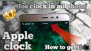 How to get centre clock in your Mi phone like iphone  ios11 clock in mi phone.