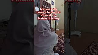 Moment Sedih Seorang Ibu Saat Video call dengan anak bungsunya di Jepang #shorts