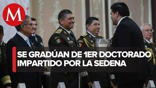 Concluye primer doctorado en Seguridad Pública de la Sedena