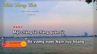 Karaoke KHÚC VƯƠNG TÌNH - CẦN VINH x LEE KEN Guitar Solo Beat Muối Music  Tháng Năm