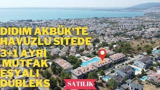 Didim Akbükte Deniz Manzaralı Muhteşem 3+1 Dubleks Daire