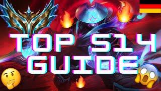 ️ TOPLANE GUIDE german S14 League of Legends Wincons Strategie Jax CHALLENGER ELO PENTAKILL GG WP