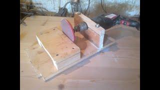 Make A Drill Powered Sander Machine-How to Make Drill Holder