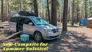 Happy Summer Solstice  We Found an Even BETTER Campsite  Free Van Life Boondocking in Arizona
