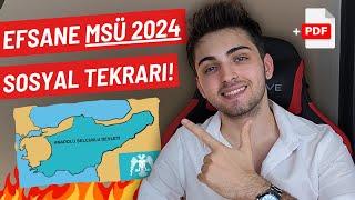 2024 MSÜ SON SOSYAL TEKRARI  KESİN GELECEK KONULAR SORU TAHMİNİ #msü2024