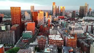 Manchester  The old and the new  Drone cityscapes  4K