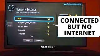 How to Fix Samsung TV Connected to WiFi But No Internet  Samsung Smart TV not Connecting to WiFi