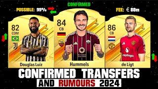 FIFA 24  NEW CONFIRMED TRANSFERS & RUMOURSft. Hummels De Ligt Douglas Luiz