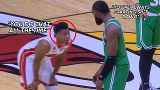 *FULL AUDIO* Jaylen Brown Gets HEATED At Kyle Lowry For Dirty Foul “You’re Always Starting Sh*t”