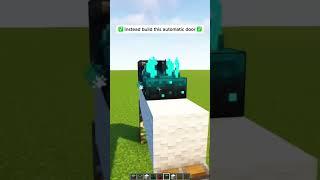 Minecraft Modern Automatic Door #shorts #minecraft