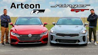 2020 Kia Stinger GT vs Volkswagen Arteon R-Line  $50000 Face Off