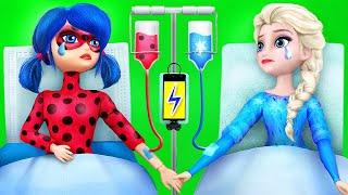 Elsa Dan Ladybug Di Rumah Sakit  10 Kreasi Frozen