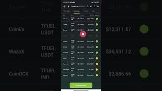 Theta Fuel  TFUEL  as of now 530pm $0.159 down to -17.2% new update FEB 22 2022 by coingecko