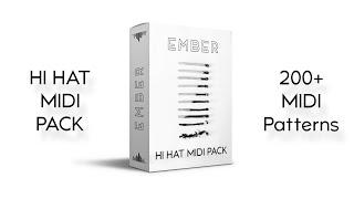 How to Write FIRE Hi Hat Trap Patterns EMBER  Hi Hat MIDI Pack #hihat #midi #samplepack