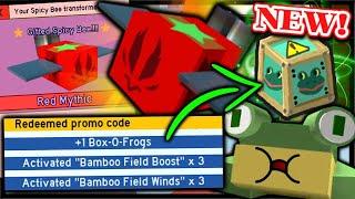 *NEW* CODE Free Box O Frogs GIFTED Spicy Bee & ATOMIC Treats  Roblox Bee Swarm Simulator