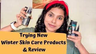 Trying New Winter Skin Care Products & Review - Winter Daily Skin Care Routine  AdityIyer