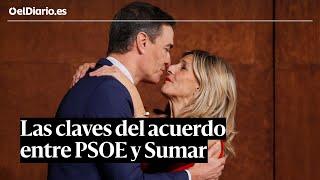 Las CLAVES del acuerdo entre PSOE y SUMAR para un nuevo Gobierno de coalición