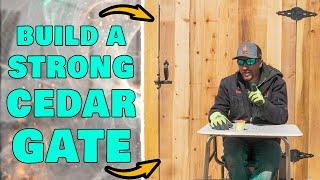 How To Build A Simple & Sturdy Cedar Fence Gate Using Steel Fence Posts