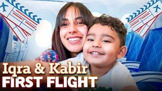 Iqra and Kabir First Flight  ft. KABIR  VLOG# 22