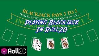 Playing Blackjack in Roll20