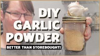 Dehydrate the Best DIY Garlic Powder + Hacks for making it in bulk faster