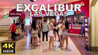 4K HDR Excalibur Las Vegas Walking Tour  June 2024  Las Vegas Nevada