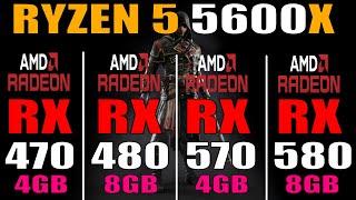 RX 470 vs RX 480 vs RX 570 vs RX 580  PC GAMES TEST 