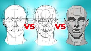 LOOMIS vs REILLY vs ASARO The Best Head Drawing Method