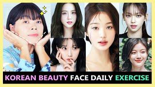 How to have Korean Beauty Standards Face Naturally  FACE DAILY EXERCISE & MASSAGE