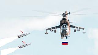 THIS ANTI-AIR MISSILE DOES NOT LEAVE IT WITHOUT CAUGHT ITS PREY - Russian Mi-24 was shot down