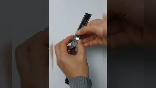 How to use a butterfly clasp on a watch strap