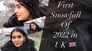 No fix weather in UK l First snowfall of 2022 l Snow on 31st March International student from India