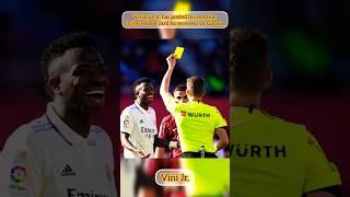 Vinicius Jr. has posted his reaction to the yellow card he received. #shorts #viniciusjr #laliga