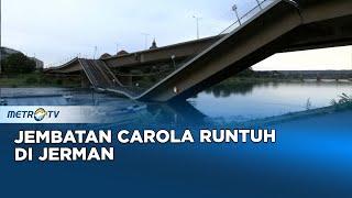 Aktivitas Warga Terganggu Jembatan Carola di Jerman Runtuh