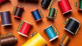 What thread should I use?  Leather Craft 101  EP03 Threads for handstitching leather
