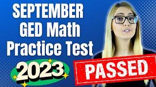 GED Math 2023 - SEPTEMBER PRACTICE TEST