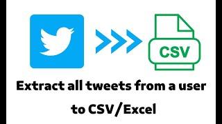 How to downloadexport all tweets from a user to CSVExcel  in 2024 with TwExtract