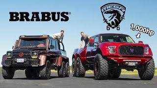 MegaRaptor 6x6 vs Mercedes-Benz BRABUS 6x6  $400000 Meets $2 Million