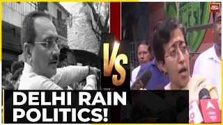 As Delhi Waterlogged Due To Heavy Rain Politics Have Erupted Over The Delhi Infrastructure  Watch