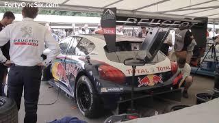 Under the skin of the mighty Peugeot 208 T16 Pikes Peak record breaker  Festival of Speed 2013