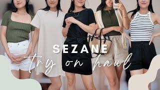Sezane Try On Haul Summer Sandals Essential Tops Dresses & Knits
