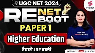 UGC NET 2024 Paper 1 Re-Exam Revision UGC NET Paper 1 Higher Education Top 20 PYQs  Priti Mam