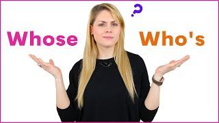 Whose vs Whos Meaning Difference Grammar Practice with Example English Sentences