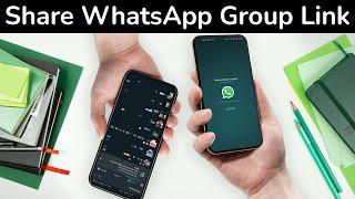 How to Share WhatsApp Group Link? Android