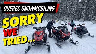 TECH ISSUES Wont Stop US  Quebec Snowmobiling Free Weekend 2024