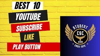 Top 10 YouTube Subscribe Button  Free Download1080p #CSCINFO#