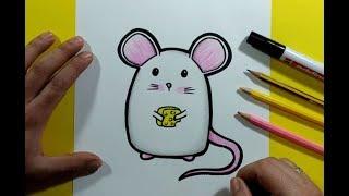 Como dibujar un raton paso a paso 13  How to draw a mouse 13