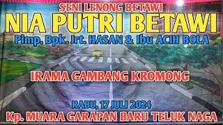 IRAMA GAMBANG KROMONG  LENONG NIA PUTRI BETAWI  KAMPUNG MUARA TANAH ASIN TELUK NAGA TANGERANG